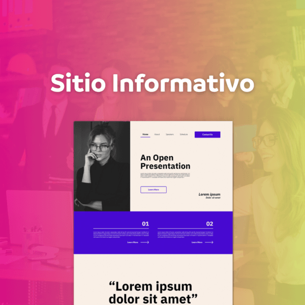 Sitio Web Informativo a la Medida